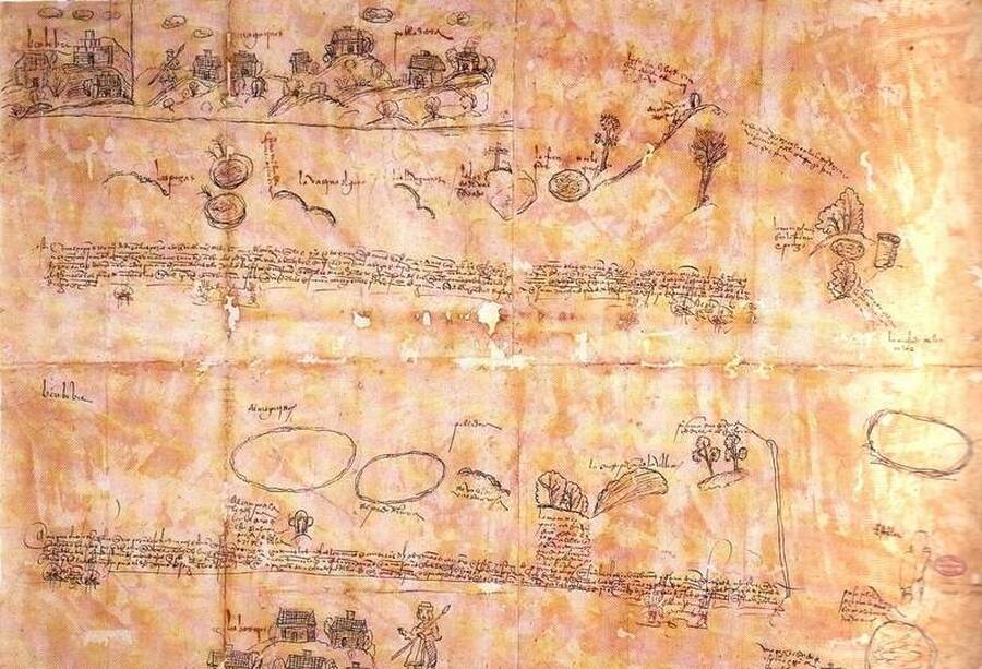 Mapa manuscrito 1524