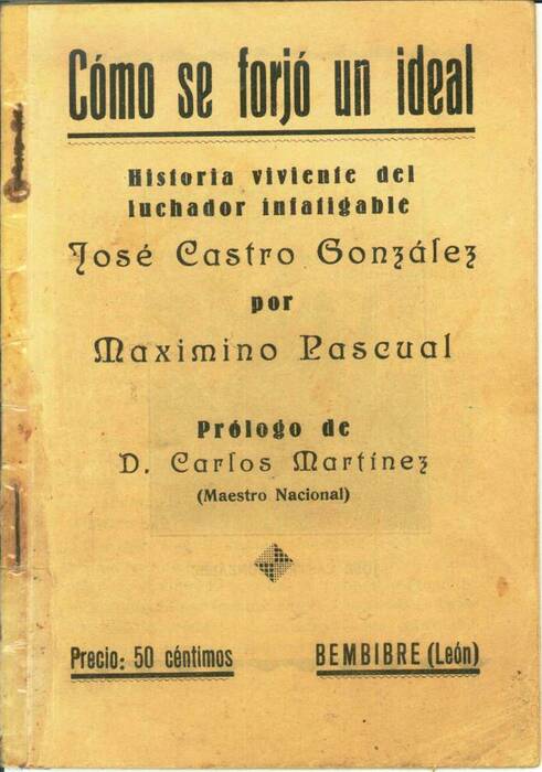 Biografía de José Castro González por Maximino Pascual - 1932