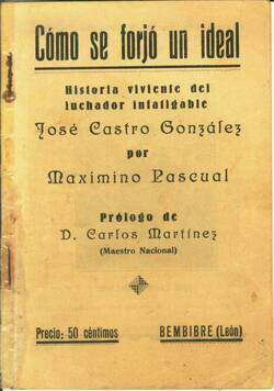 Biografía de José Castro González por Maximino Pascual — 1932