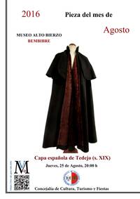 Agosto – Capa española de Tedejo (s. XIX))