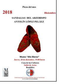 Diciembre – Sandalias del arzobispo Antolín López Peláez